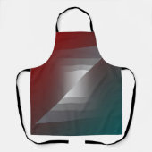 Draai van grijs op blauwgroen Bourgogne Schort (Voorkant)