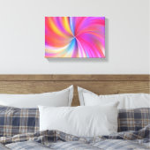 Draai van kleur canvas afdruk (Insitu (Slaapkamer))