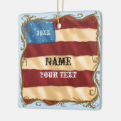 Draai vlag keramisch ornament (Links)