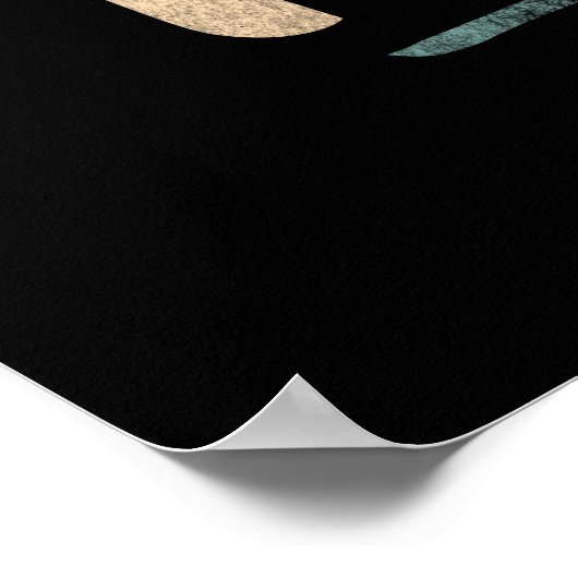 Draaiaar:  retro-stijl draaien poster (Hoek)