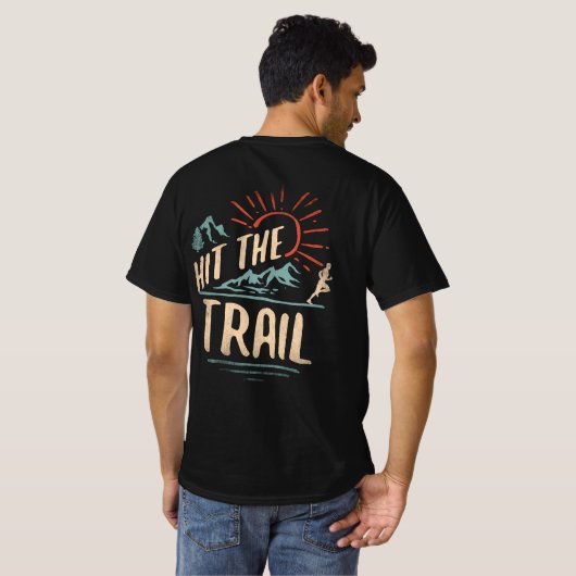 Draaiaar: retro-stijl draaien t-shirt (Achterkant volledig)