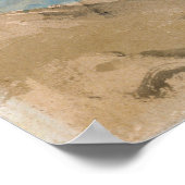 Draaiaar - Zee stevige Zee met Geviste tas Poster (Hoek)