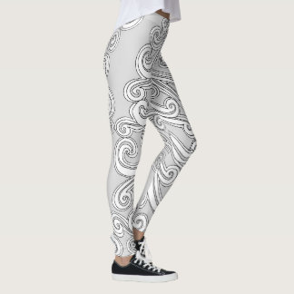 Draaibaar paisleydeeg in elke kleur leggings