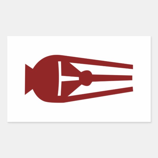 Draaibaar rechthoekig rechthoekige sticker (Voorkant)