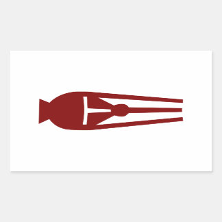 Draaibaar rechthoekig rechthoekige sticker