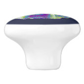 Draaibak van Pitbull-hond, keramische drager Keramische Knop (Zijkant)