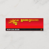 Draaibakken - Dragonbootteam Mini Visitekaartje (Achterkant)