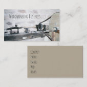 Draaibank, Antiek Milling Industrial Houtbewerking Visitekaartje (Voorkant / Achterkant)