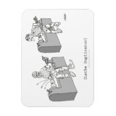 Draaibank Duplicator Cartoon Premium Flexi Magnet Magneet (Verticaal)