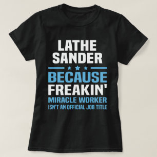 draaibank schuurmachine t-shirt