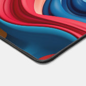 Draaibare 3D-vormen in regenboogkleuren Bureaumat (Hoek)