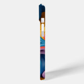 Draaibare 3D-vormen in regenboogkleuren Case-Mate iPhone Case (Achterkant / Links)