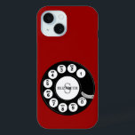draaibare wijzerplaat (rood) iPhone 15 case<br><div class="desc">Fun,  aangepast ontworpen hoesje voor uw telefoon!</div>