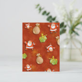 draaiboek en cadeaus patroon feestdagenkaart (Staand voorkant)