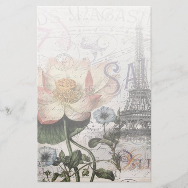 draaiboek voor franse botanische lotus paris eiffe (Voorkant)