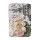 draaiboek voor franse botanische lotus paris eiffe badmat (Voorkant Verticaal)