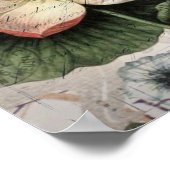 draaiboek voor franse botanische lotus paris eiffe poster (Hoek)