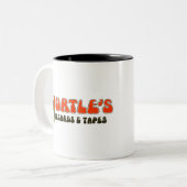 Draaiboeken en tapes tweekleurige koffiemok (Voorkant links)