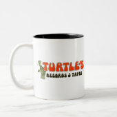 Draaiboeken en tapes tweekleurige koffiemok (Links)