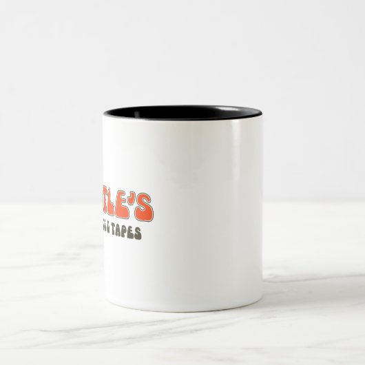 Draaiboeken en tapes tweekleurige koffiemok (Center)