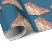 Draaiboeken op blauwe achtergrond cadeaupapier (Rol Hoek)