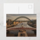 Draaibrug, Newcastle upon Tyne Briefkaart (Voorkant / Achterkant)
