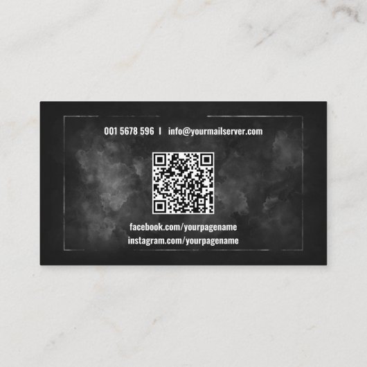 Draaibus rode handschoenen visitekaartje (Achterkant)