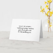 DRAAIEN **50** MET GEHEUGENVERLIES HUMOR KAART (Gele Bloem)