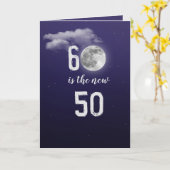 Draaien 60 verjaardag nacht sky kaart (Gele Bloem)