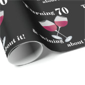 Draaien 70 & Winnen met rode wijnglazen Cadeaupapier (Rol Hoek)