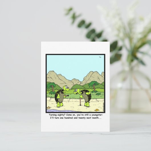 Draaien 80 briefkaart (Staand voorkant)