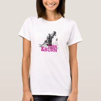 Draaien en branden t-shirt