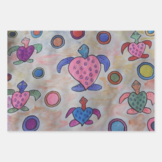 Draaien en cirkels inpakpapier vel (Voorkant 3)