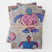 Draaien en cirkels inpakpapier vel (In situ)