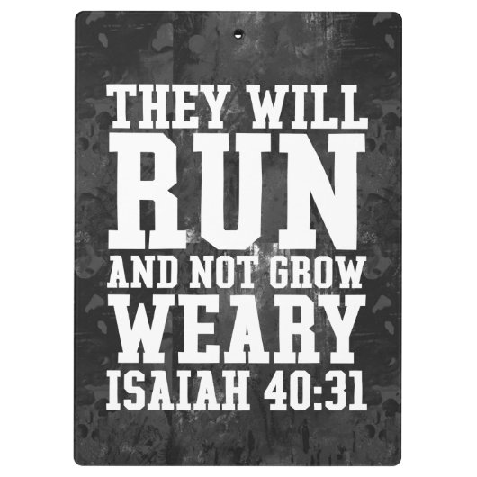 Draaien en niet groeien Weary Christelijke Bijbel  Klembord (Achterkant)