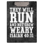 Draaien en niet groeien Weary Christelijke Bijbel  Klembord (Voorkant)