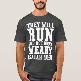 Draaien en niet groeien Weary Christelijke Bijbel T-shirt