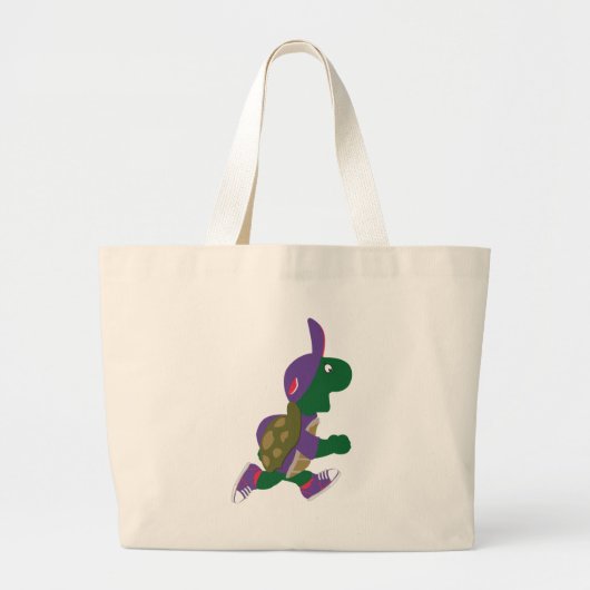 Draaien Grote Tote Bag (Voorkant)
