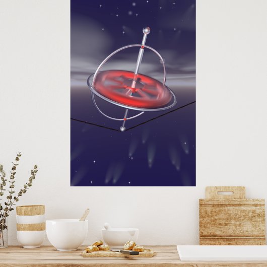 Draaien Gyroscoop poster (Keuken)