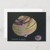 Draaien in de ruimte briefkaart (Voorkant / Achterkant)