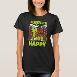 Draaien maken me blij met schildpad t-shirt