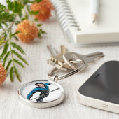 Draaien met touw sleutelhanger (Zijkant)