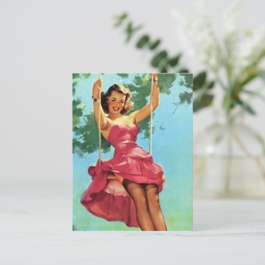 Draaien omhoog briefkaart (Staand voorkant)