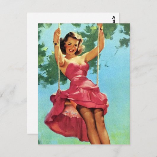 Draaien omhoog briefkaart (Voorkant / Achterkant)