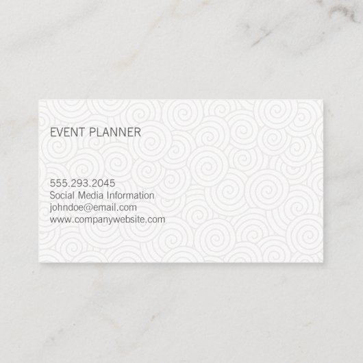 Draaien, patroonplaat en marmer Color Block Visitekaartje (Achterkant)