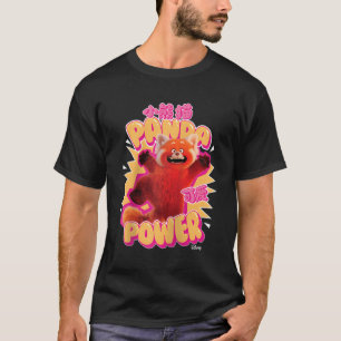 Draaien Rode Panda Power Baseball T-shirt