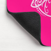 Draaien Roze Dragonfly Muismat (Hoek)