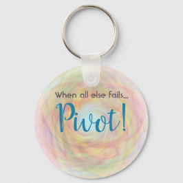 Draaien! Tijd voor een nieuw plan! Sleutelhanger