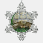 Draaien Tin Sneeuwvlok Ornament (Voorkant)