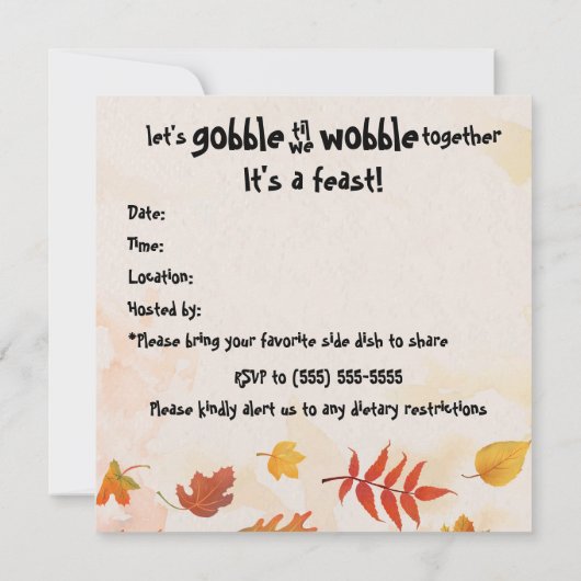 Draaien tot we wiebelen kaart (Achterkant)